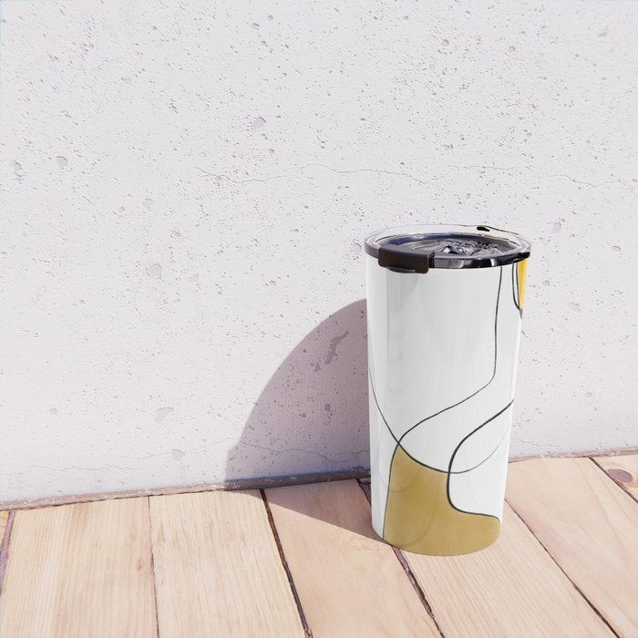 Lines Organic Shapes Travel Mug Gallery Image 4