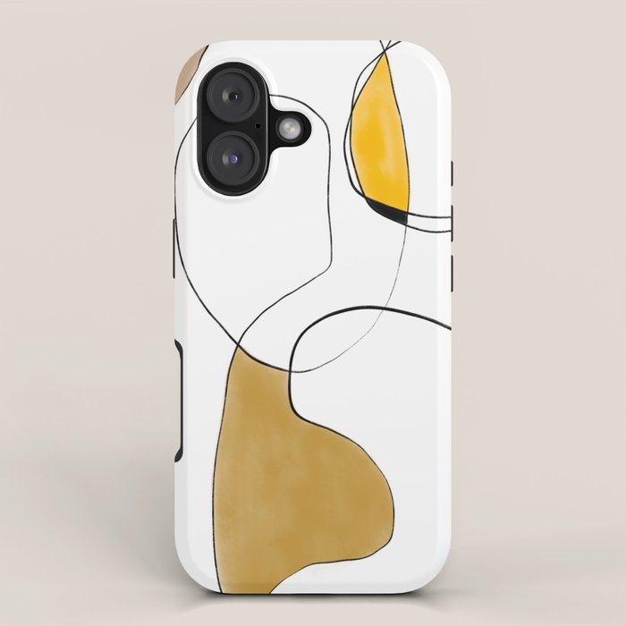 Lines Organic Shapes iPhone Case Gallery Image 1