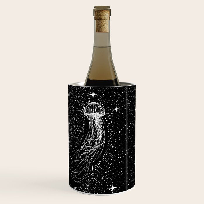 starry jellyfish (Black Version) Wine Chiller Gallery Image 3