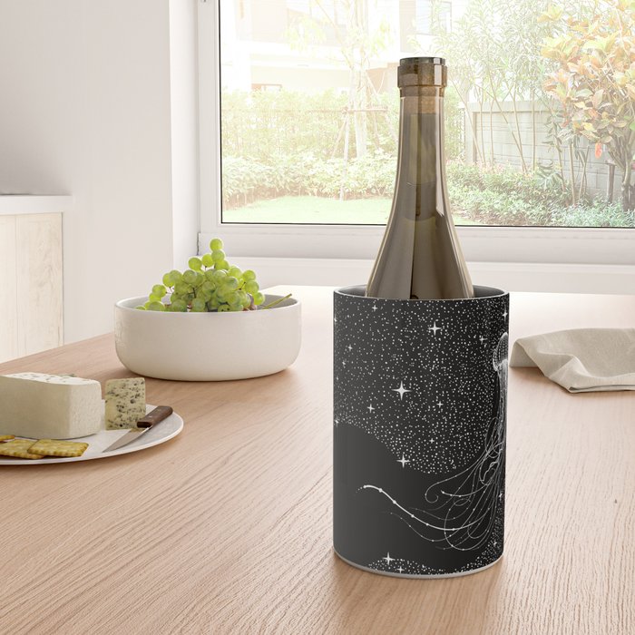 starry jellyfish (Black Version) Wine Chiller Gallery Image 4