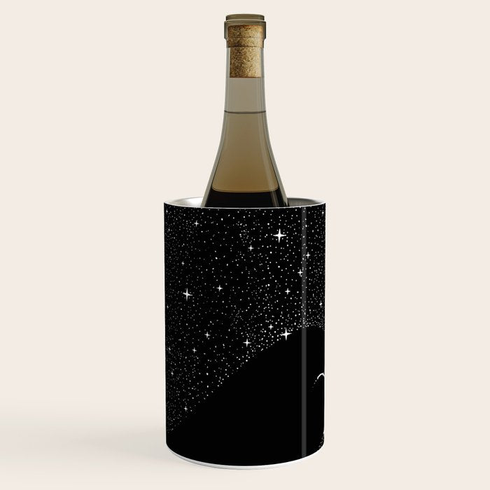 starry jellyfish (Black Version) Wine Chiller Gallery Image 2