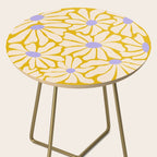Big Groovy Flower - Purple, Yellow, Off-White Side Table Gallery Image 2