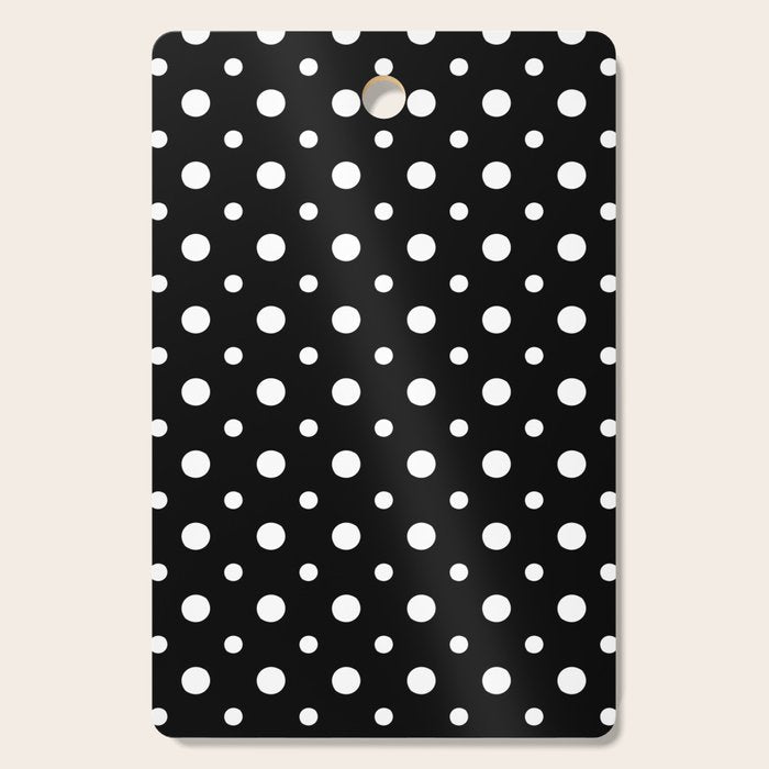 Polka-dot Black And White Cutting Board Gallery Image 1
