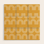 Rainbow balance - yellow Wood Wall Art Gallery Image 1