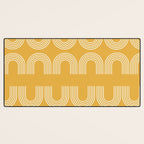 Rainbow balance - yellow Desk Mat Gallery Image 3