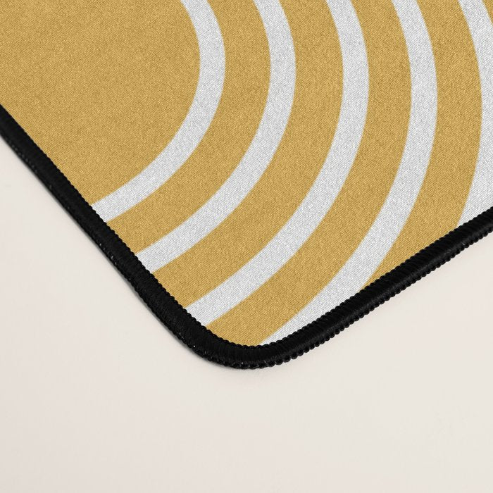 Rainbow balance - yellow Desk Mat Gallery Image 4