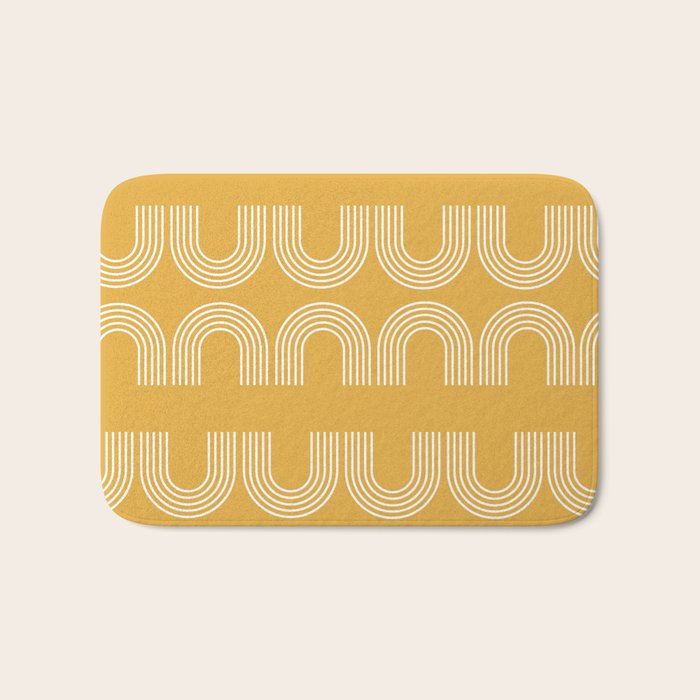 Rainbow balance - yellow Bath Mat Gallery Image 1