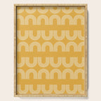 Rainbow balance - yellow Serving Tray Gallery Image 1