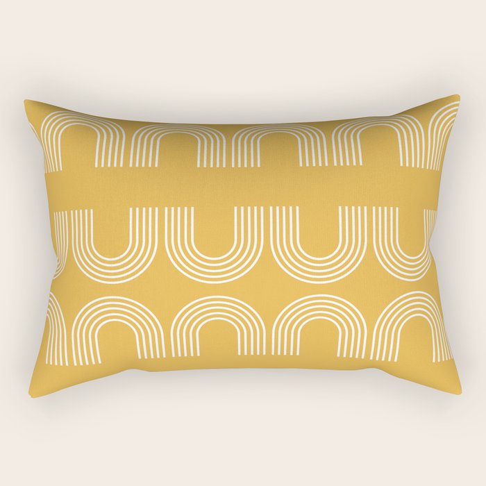 Rainbow balance - yellow Rectangular Pillow Gallery Image 2