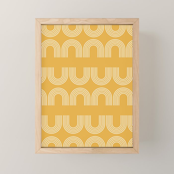 Rainbow balance - yellow Mini Art Print Gallery Image 1