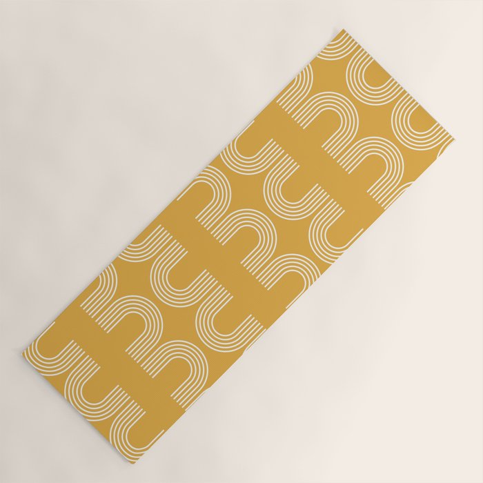 Rainbow balance - yellow Yoga Mat Gallery Image 1