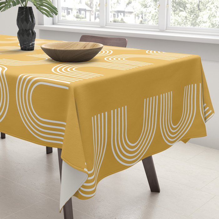 Rainbow balance - yellow Tablecloth Gallery Image 3