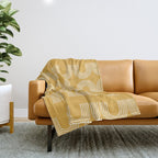 Rainbow balance - yellow Throw Blanket Gallery Image 1