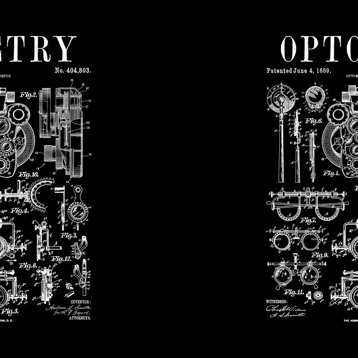Optometrist Optometry Eye Doctor Tools Vintage Patent Print Coffee Mug Gallery Image 2