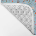 Folk Meadow - Vintage Floral Pattern Bath Mat Gallery Image 2
