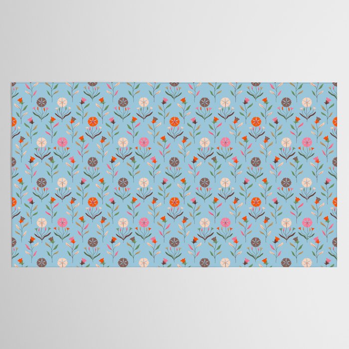 Folk Meadow - Vintage Floral Pattern Tablecloth Gallery Image 2