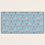 Folk Meadow - Vintage Floral Pattern Desk Mat Gallery Image 3