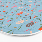 Folk Meadow - Vintage Floral Pattern Bath Mat Gallery Image 3