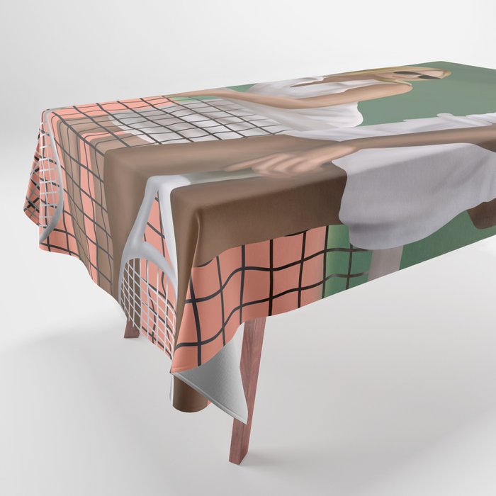 Elegance on the Court Tablecloth Gallery Image 1