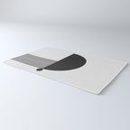 The Form - Black and White Abstract Rug Gallery Image 3