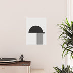 The Form - Black and White Abstract Poster Gallery Image 2