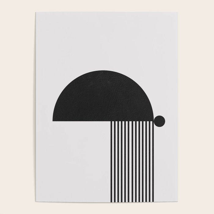 The Form - Black and White Abstract Poster Gallery Image 4