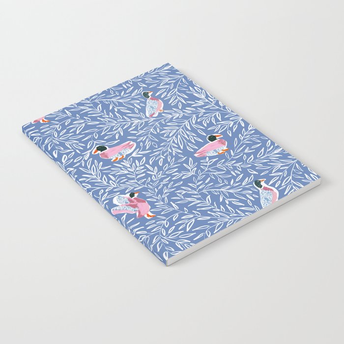Mallard Duck Tales Chinoiserie Blue Notebook Gallery Image 2