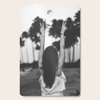 The future is female - Girl freedom palms beach photo print - Feminist empowerment photography Cutting Board Gallery Image 1