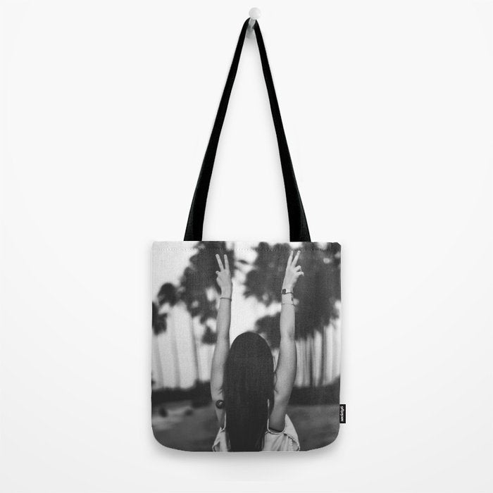 The future is female - Girl freedom palms beach photo print - Feminist empowerment photography Tote Bag Gallery Image 2