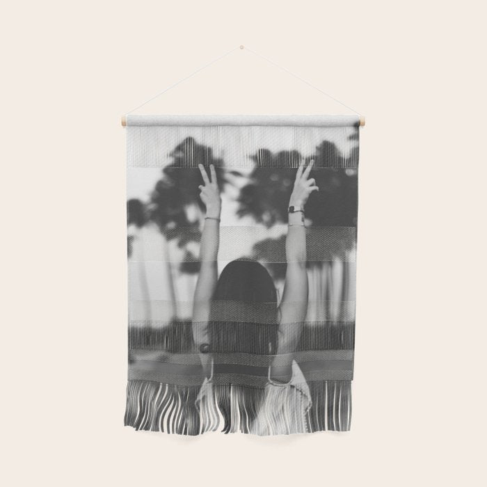 The future is female - Girl freedom palms beach photo print - Feminist empowerment photography Wall Hanging Gallery Image 1