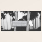 The future is female - Girl freedom palms beach photo print - Feminist empowerment photography Desk Mat Gallery Image 1