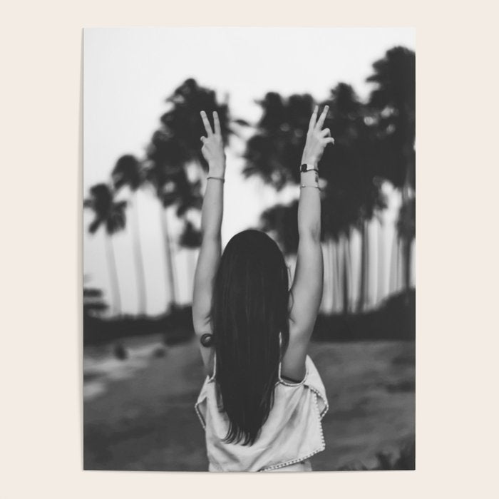 The future is female - Girl freedom palms beach photo print - Feminist empowerment photography Poster Gallery Image 4
