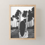 The future is female - Girl freedom palms beach photo print - Feminist empowerment photography Mini Art Print Gallery Image 1