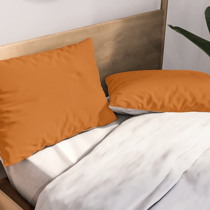 Rust Solid Pillow Sham Gallery Image 2