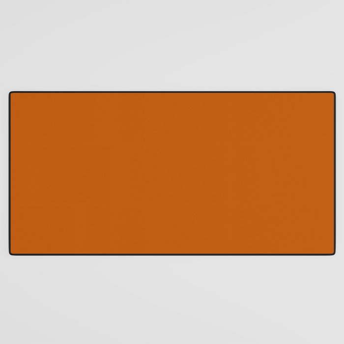 Rust Solid Desk Mat Gallery Image 3