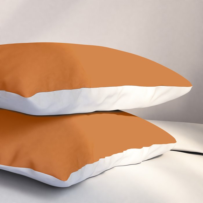 Rust Solid Pillow Sham Gallery Image 3