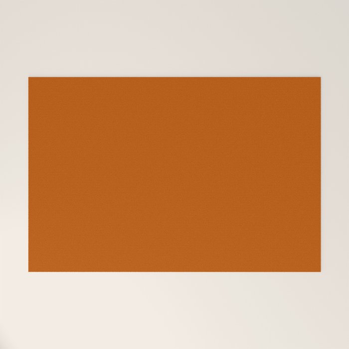 Rust Solid Welcome Mat Gallery Image 1