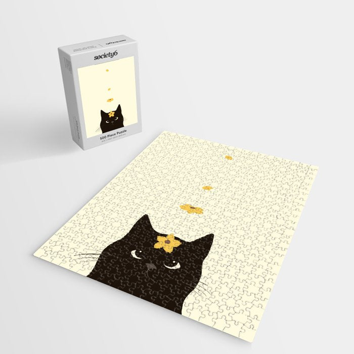 Hidden cat 20 spring yellow flower Jigsaw Puzzle Gallery Image 2