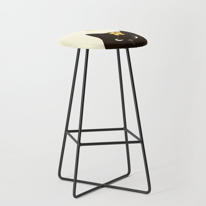 Hidden cat 20 spring yellow flower Stool Gallery Image 1