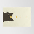 Hidden cat 20 spring yellow flower Rug Gallery Image 2