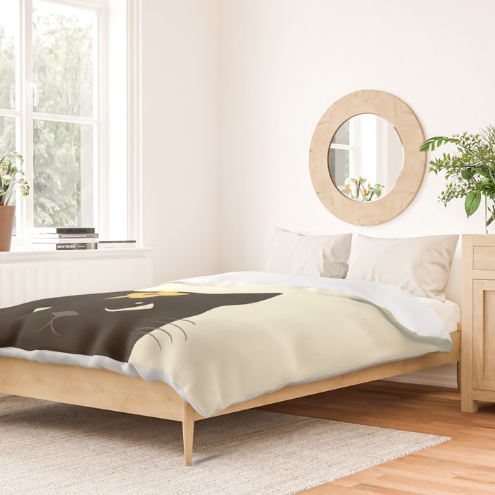 Hidden cat 20 spring yellow flower Duvet Cover Gallery Image 2