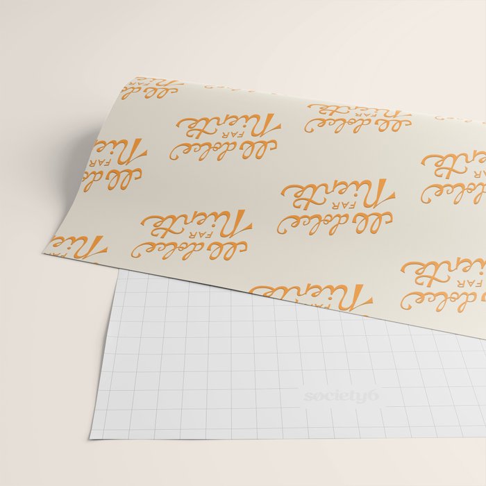 Il dolce far niente (The sweetness of doing nothing) - Orange Wrapping Paper Gallery Image 2