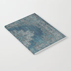 blue oriental vintage rug Notebook Gallery Image 2