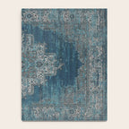 blue oriental vintage rug Notebook Gallery Image 4