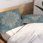 blue oriental vintage rug Pillow Sham Gallery Image 2