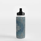 blue oriental vintage rug Water Bottle Gallery Image 2