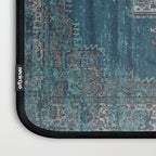 blue oriental vintage rug Laptop Sleeve Gallery Image 3