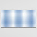 Classic Pale Blue Pastel Gingham Check Desk Mat Gallery Image 3