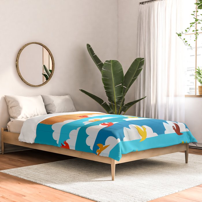 Birds Flying High In The Sky Comforter Gallery Image 2