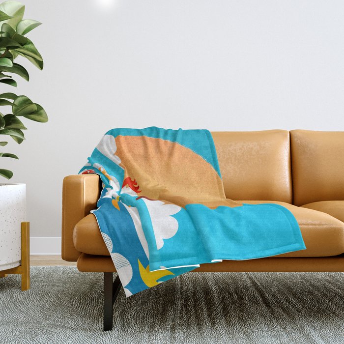 Birds Flying High In The Sky Throw Blanket Gallery Image 1